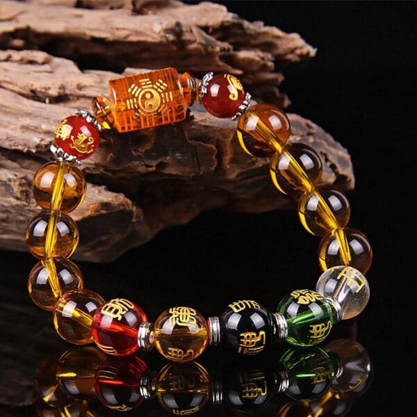God of Wealth Feng Shui Citrine Bracelet - Image 2