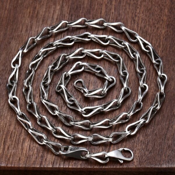 4 mm Men's Sterling Silver Link Chain 20??-26?? - Image 3