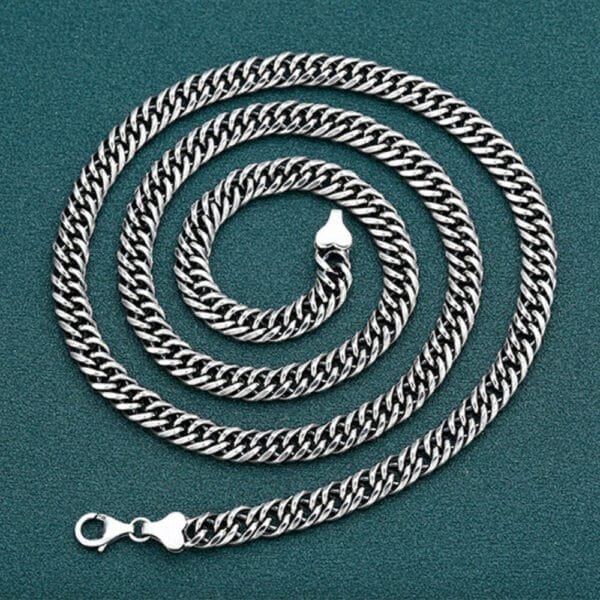 6 mm Men's Sterling Silver Cuban Chain 20??-26??