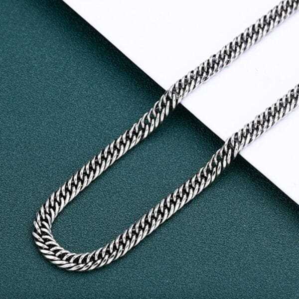 6 mm Men's Sterling Silver Cuban Chain 20??-26?? - Image 2