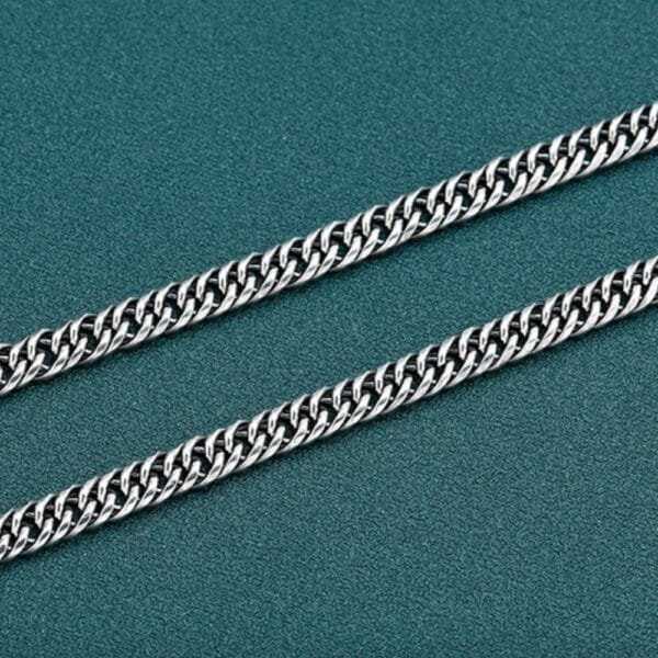 6 mm Men's Sterling Silver Cuban Chain 20??-26?? - Image 5