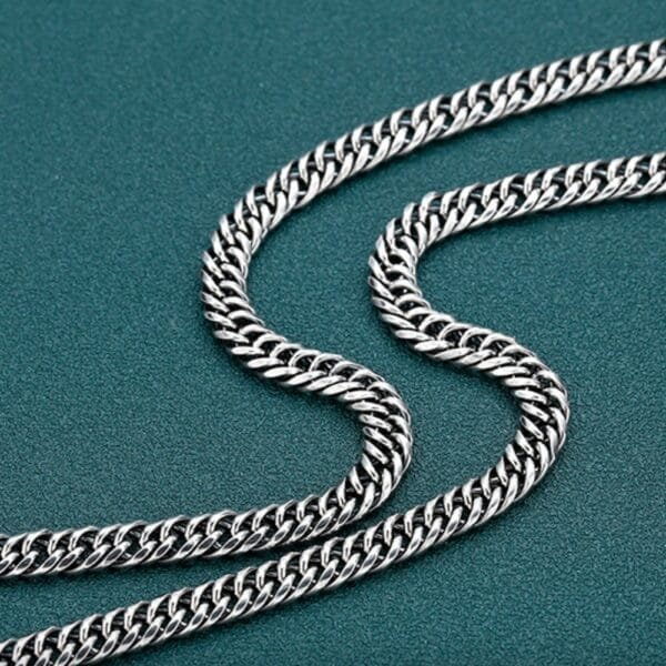 6 mm Men's Sterling Silver Cuban Chain 20??-26?? - Image 6
