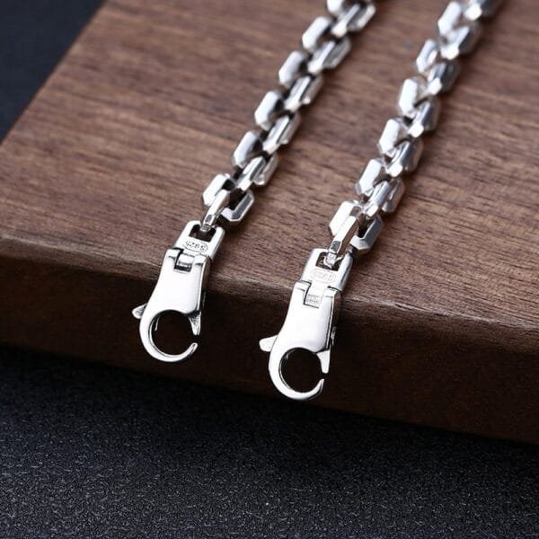 6 mm Men's Sterling Silver Anchor Link Chain 20??-28??
