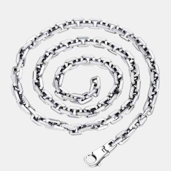 6 mm Men's Sterling Silver Anchor Link Chain 20??-28?? - Image 6