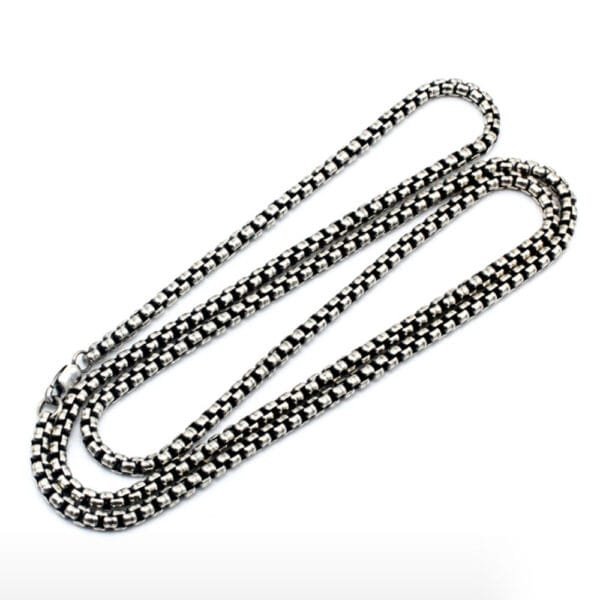 Men's Sterling Silver Box Chain - Image 2