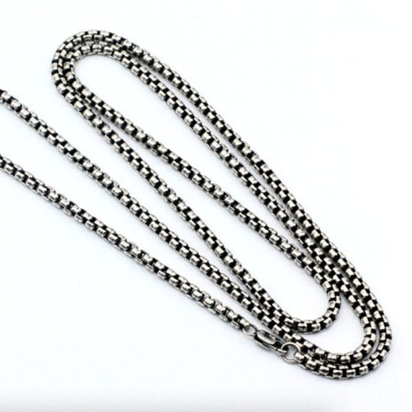 Men's Sterling Silver Box Chain - Image 3