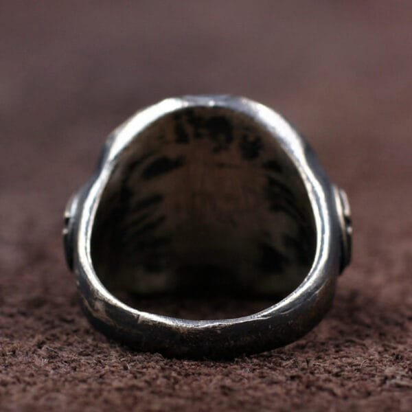 Men's Sterling Silver Buffalo Coin Ring - Image 3