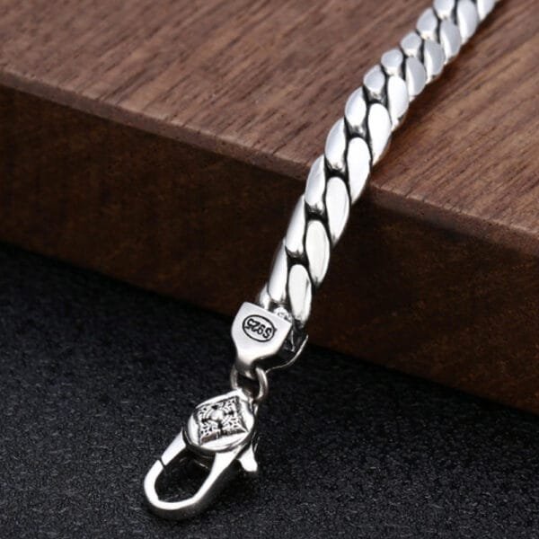 5mm Men's Sterling Silver Curb Chain 18??-28?? - Image 2