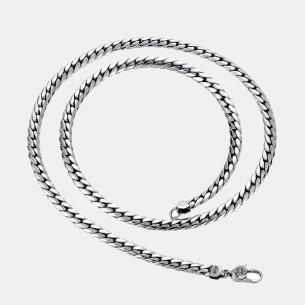 5mm Men's Sterling Silver Curb Chain 18??-28?? - Image 5