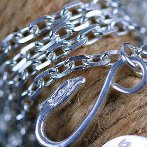 Men's Sterling Silver Eagle Chain 18"-30" - Image 6