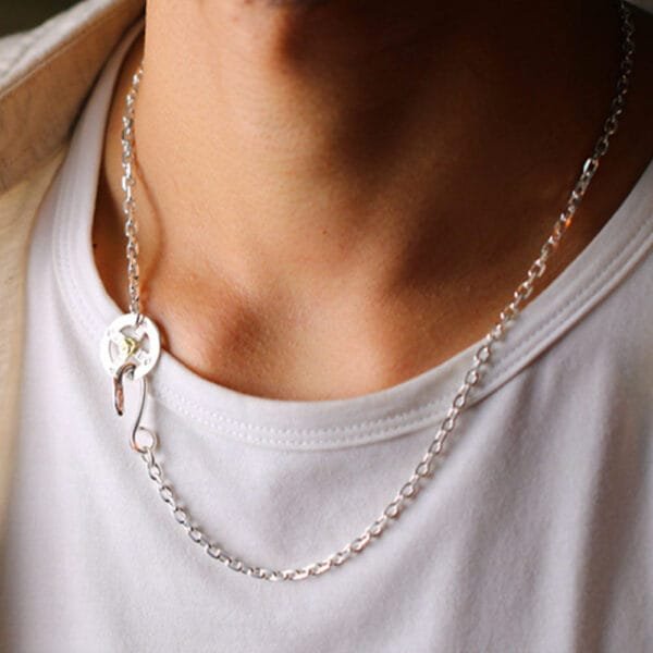 Men's Sterling Silver Eagle Chain 18"-30" - Image 8