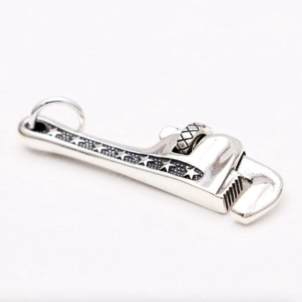 Men's Sterling Silver Pipe Wrench Necklace - Image 4