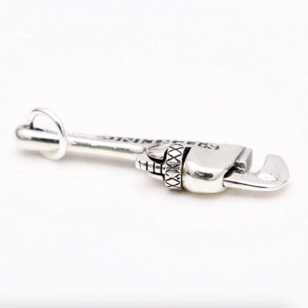 Men's Sterling Silver Pipe Wrench Necklace - Image 5