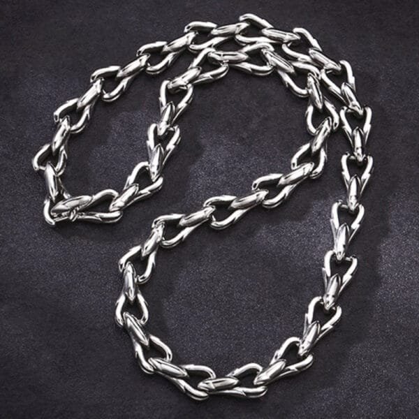 Men's Sterling Silver Bold Link Chain 18"-24" - Image 2
