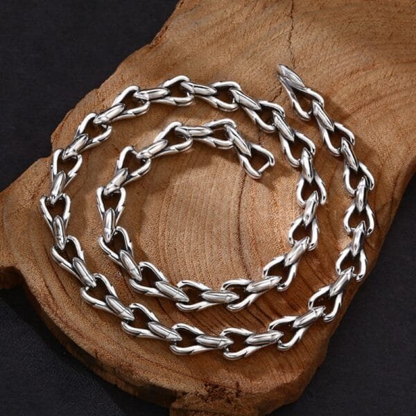 Men's Sterling Silver Bold Link Chain 18"-24" - Image 4