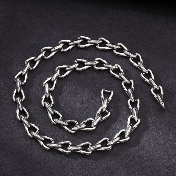 Men's Sterling Silver Bold Link Chain 18"-24" - Image 5