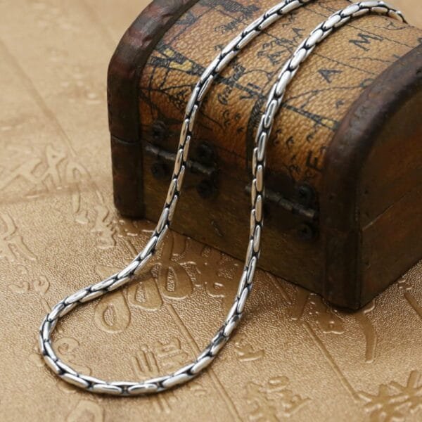 3 mm Men's Sterling Silver Coreanna Chain 20"-30" - Image 6