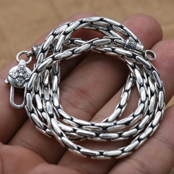 3 mm Men's Sterling Silver Coreanna Chain 20"-30" - Image 7