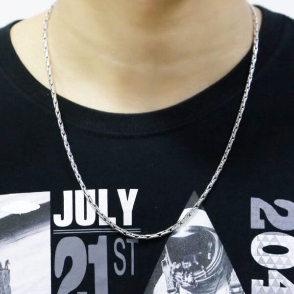 3 mm Men's Sterling Silver Coreanna Chain 20"-30" - Image 8