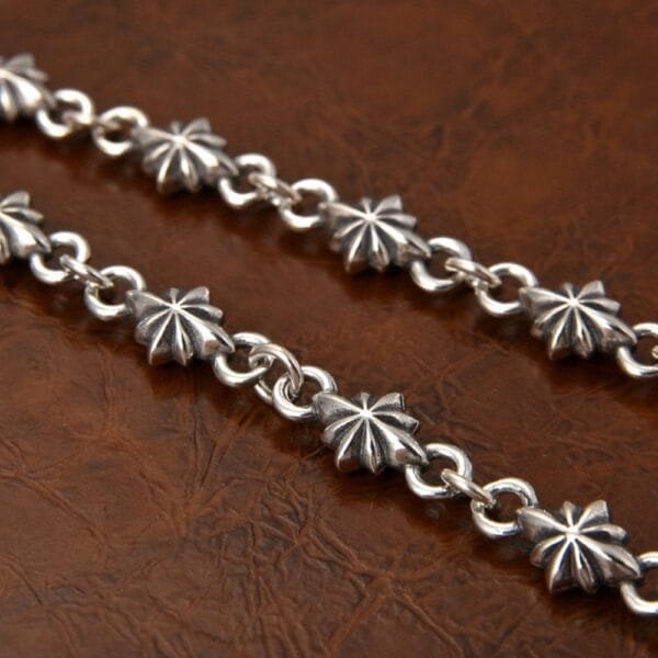 Men's Sterling Silver Cross Chain 20"-26" - Image 4
