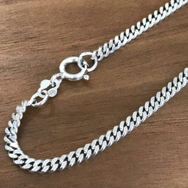 3 mm Men's Sterling Silver Curb Chain 18??-20" - Image 5