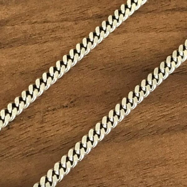 3 mm Men's Sterling Silver Curb Chain 18??-20" - Image 3
