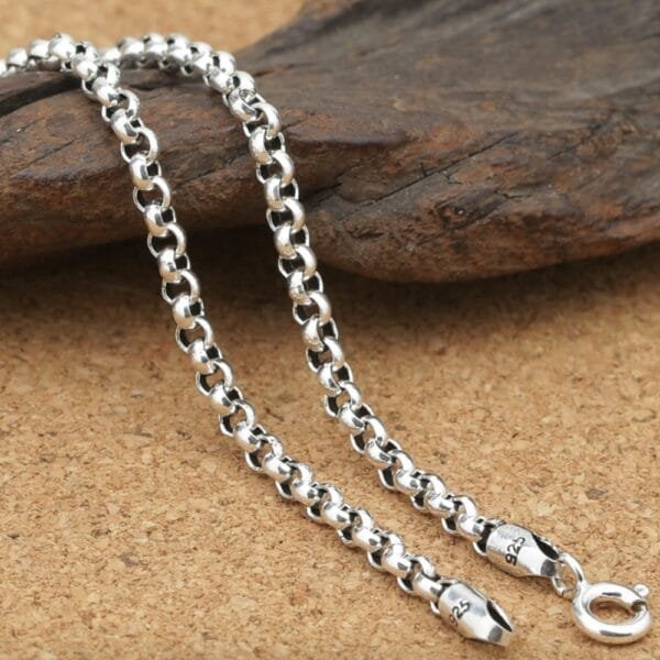 Men's Sterling Silver Gun Pendant Necklace - Image 8