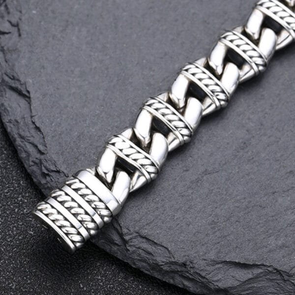 Men's Sterling Silver Mariner Chain Bracelet - Image 4