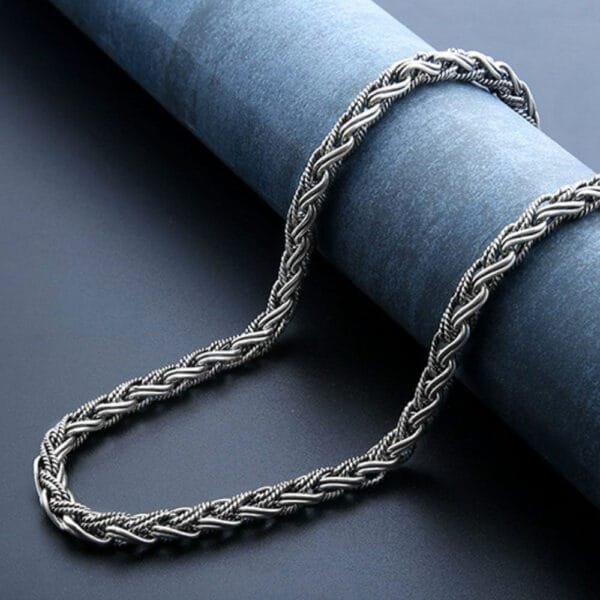 7 mm Men's Sterling Silver Rope Chain 20??-26?? - Image 3