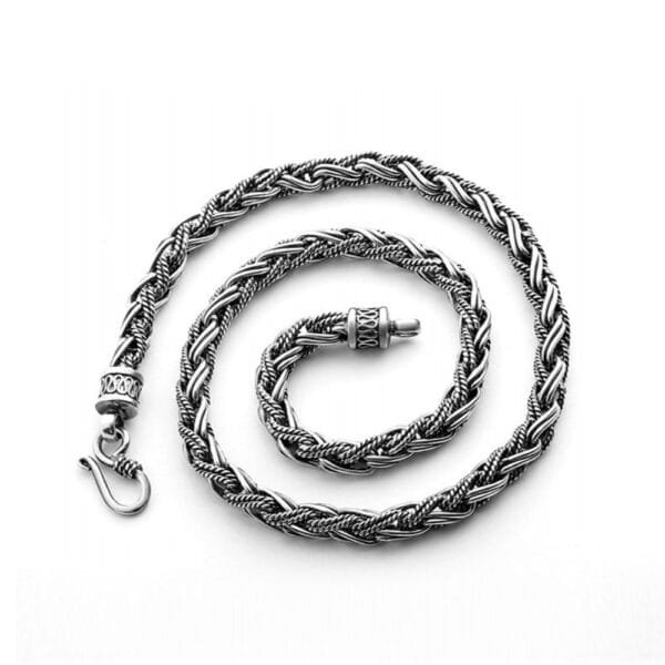 7 mm Men's Sterling Silver Rope Chain 20??-26?? - Image 6