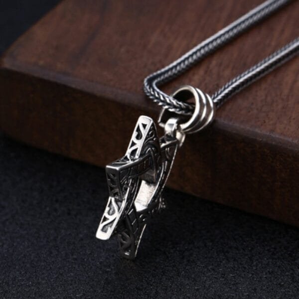 Men's Sterling Silver Star of David Necklace - Image 5