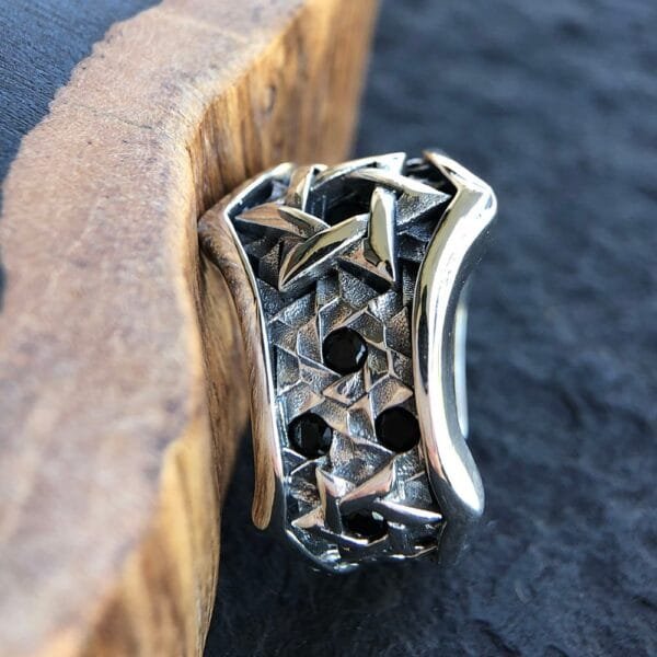 Men's Sterling Silver Star of David Ring - Image 5