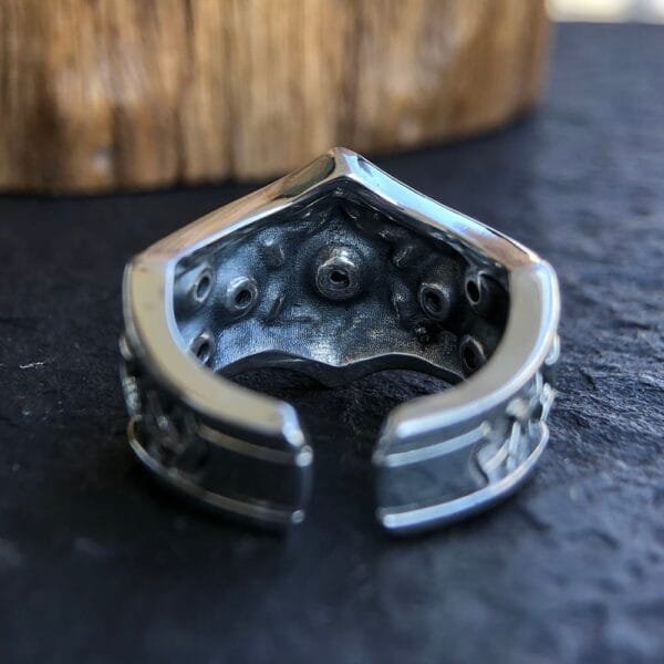 Men's Sterling Silver Star of David Ring - Image 7