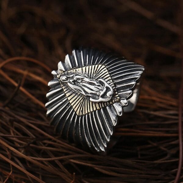 Men's Sterling Silver Virgin Mary Ring - Image 4