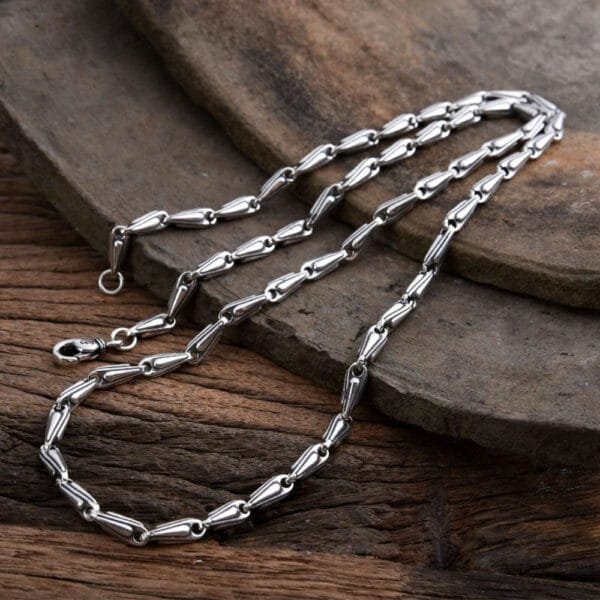 Men's Sterling Silver Bar Chain - Image 4