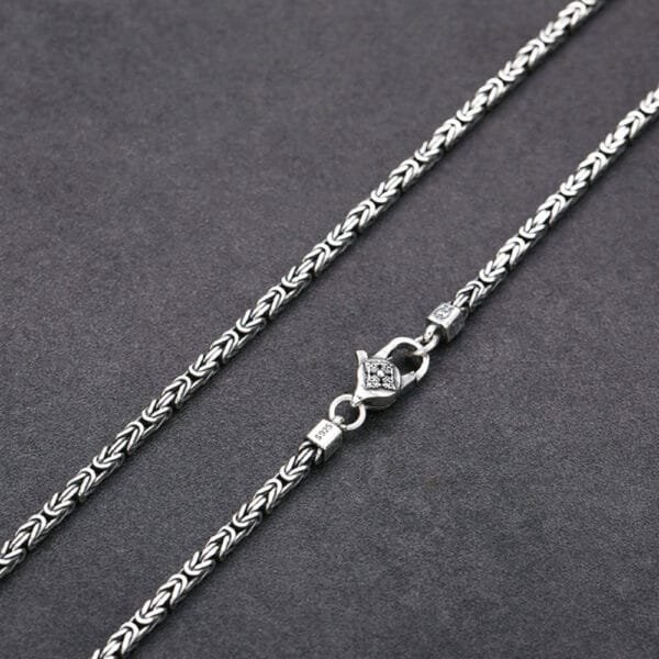 Sterling Silver Byzantine Chain for Men
