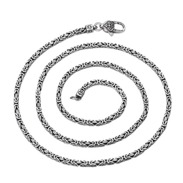Sterling Silver Byzantine Chain for Men - Image 6