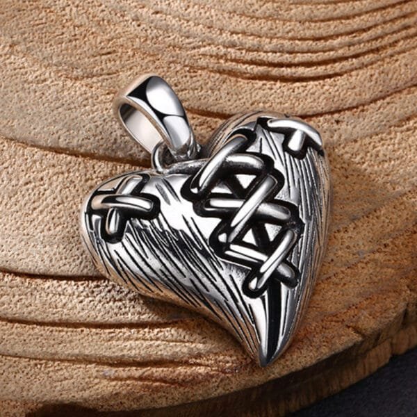 Sterling Silver Fixing a Broken Heart Pendant Necklace - Image 4