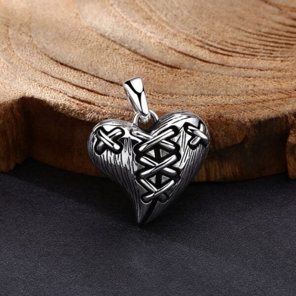 Sterling Silver Fixing a Broken Heart Pendant Necklace - Image 5