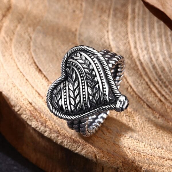 Sterling Silver Heart Ring - Image 6