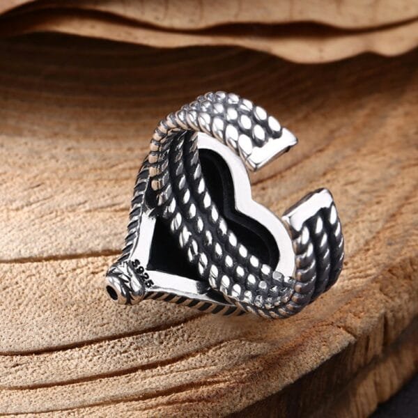 Sterling Silver Heart Ring - Image 7