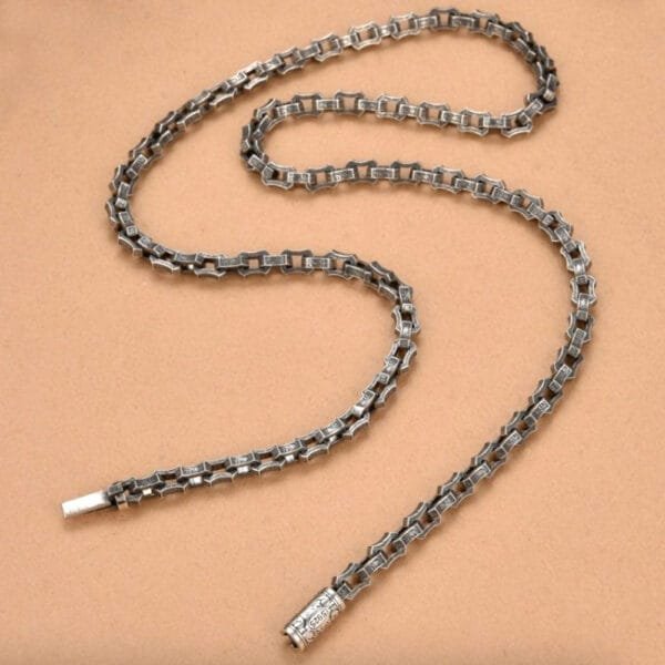 Sterling Silver Ivy Link Chain for Men - Image 4