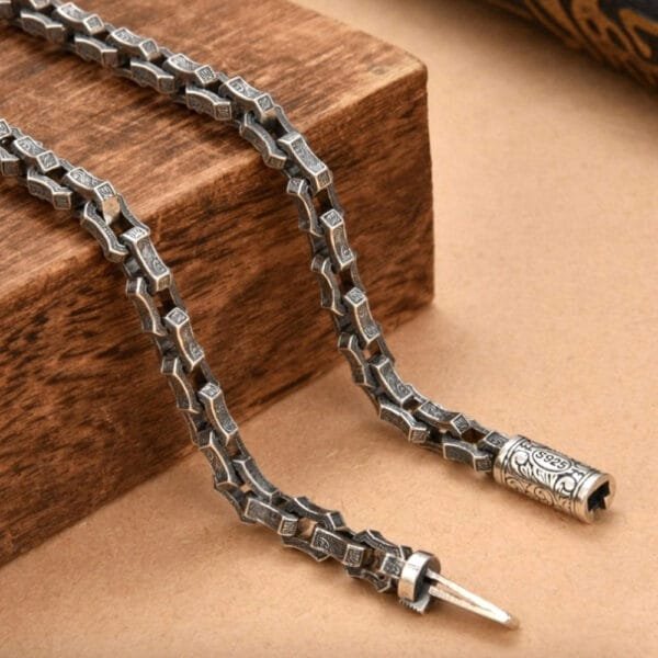 Sterling Silver Ivy Link Chain for Men - Image 5