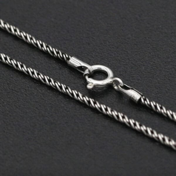 1-2 mm Sterling Silver Rope Chain 16"-24" - Image 4