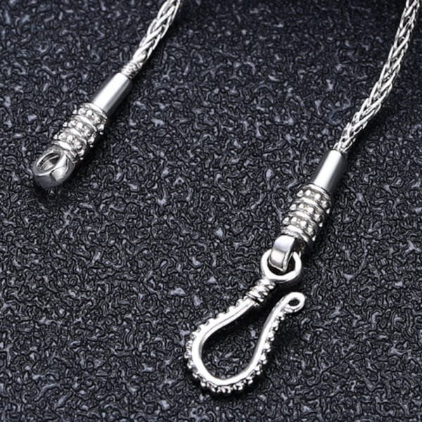 Sterling Silver Braided Slim Chain 18"-24" - Image 4