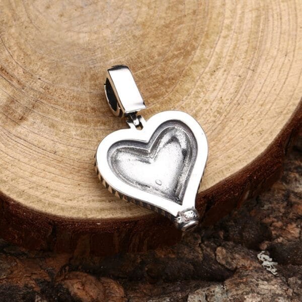Sterling Silver Heart Pendant Necklace - Image 6