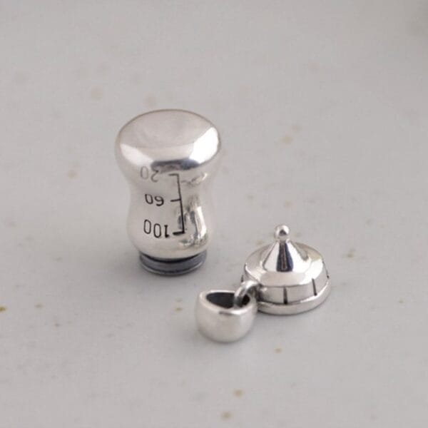 Sterling Silver Milk Bottle Necklace - Image 6