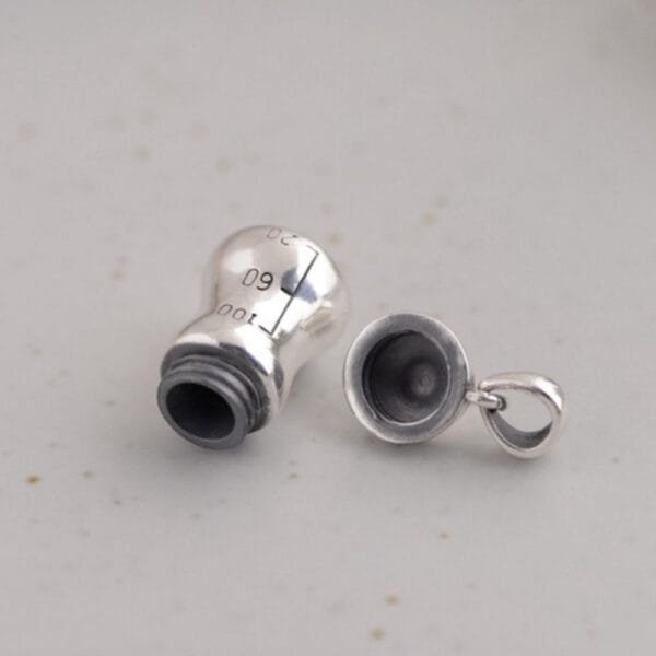 Sterling Silver Milk Bottle Necklace - Image 7