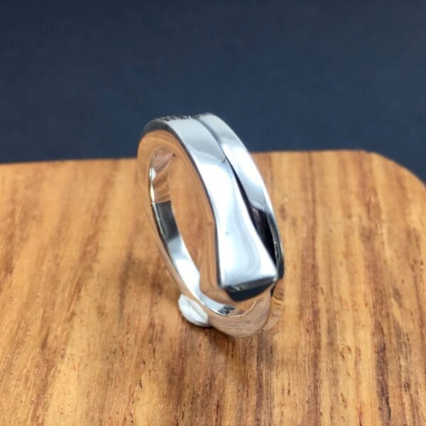 Sterling Silver Nail Pinky Ring - Image 2