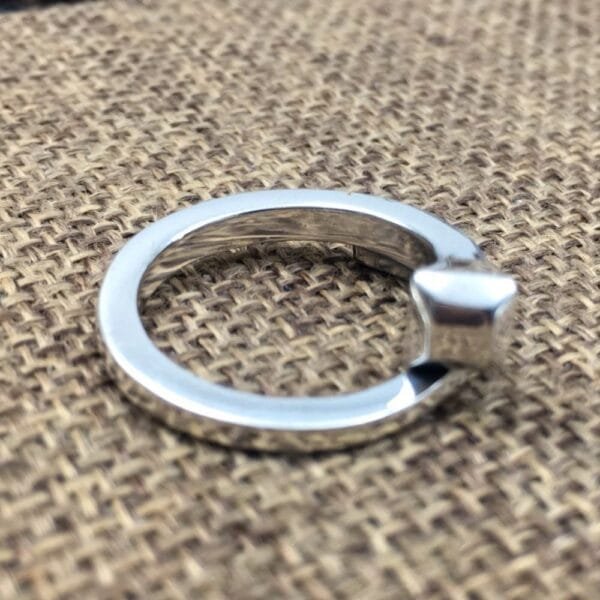 Sterling Silver Nail Pinky Ring - Image 3